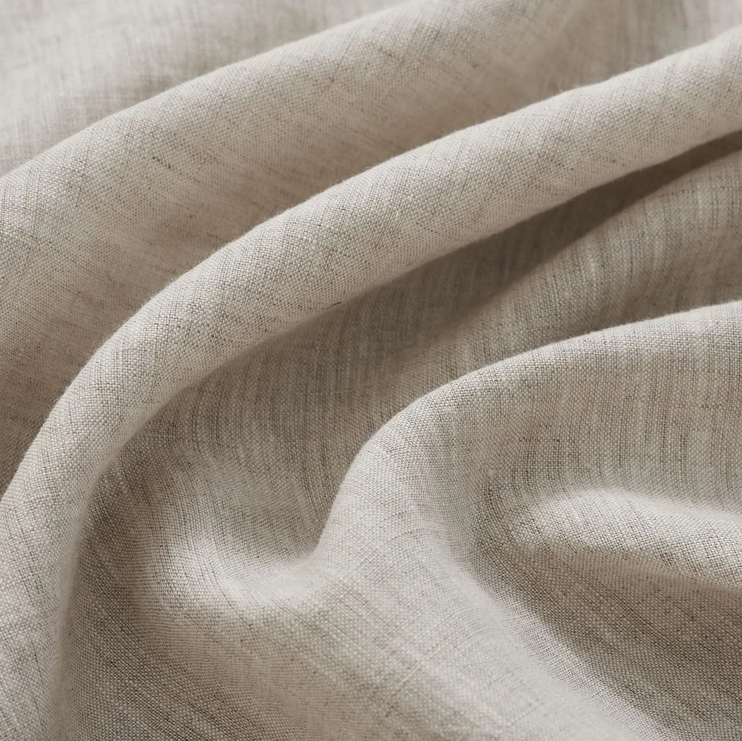 Druda Natural Hued Pure Linen Sheer Curtains