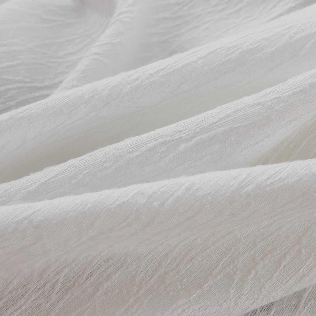 Durrah Branches Textured Linen Custom Sheer Curtains