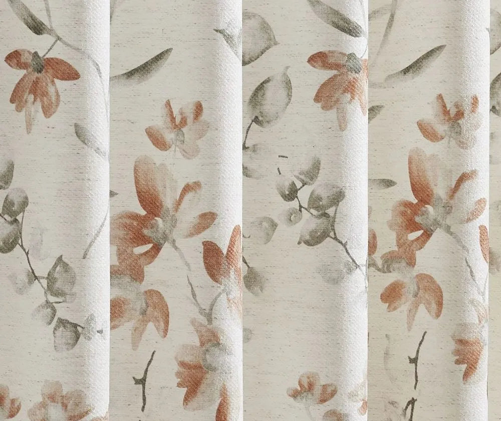 Eilleen Elegant Subtle Printed Gesang Floral Curtains