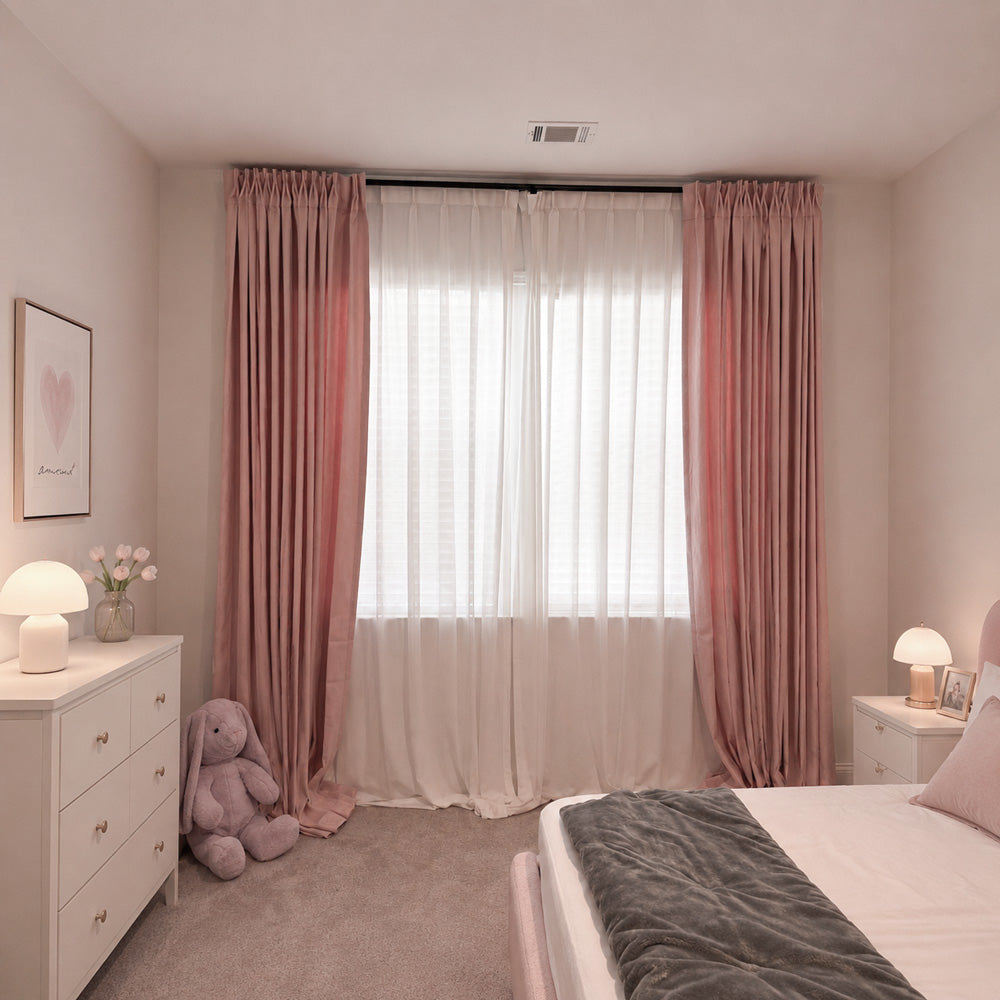 Eli Classic Herringbone Cotton Curtains
