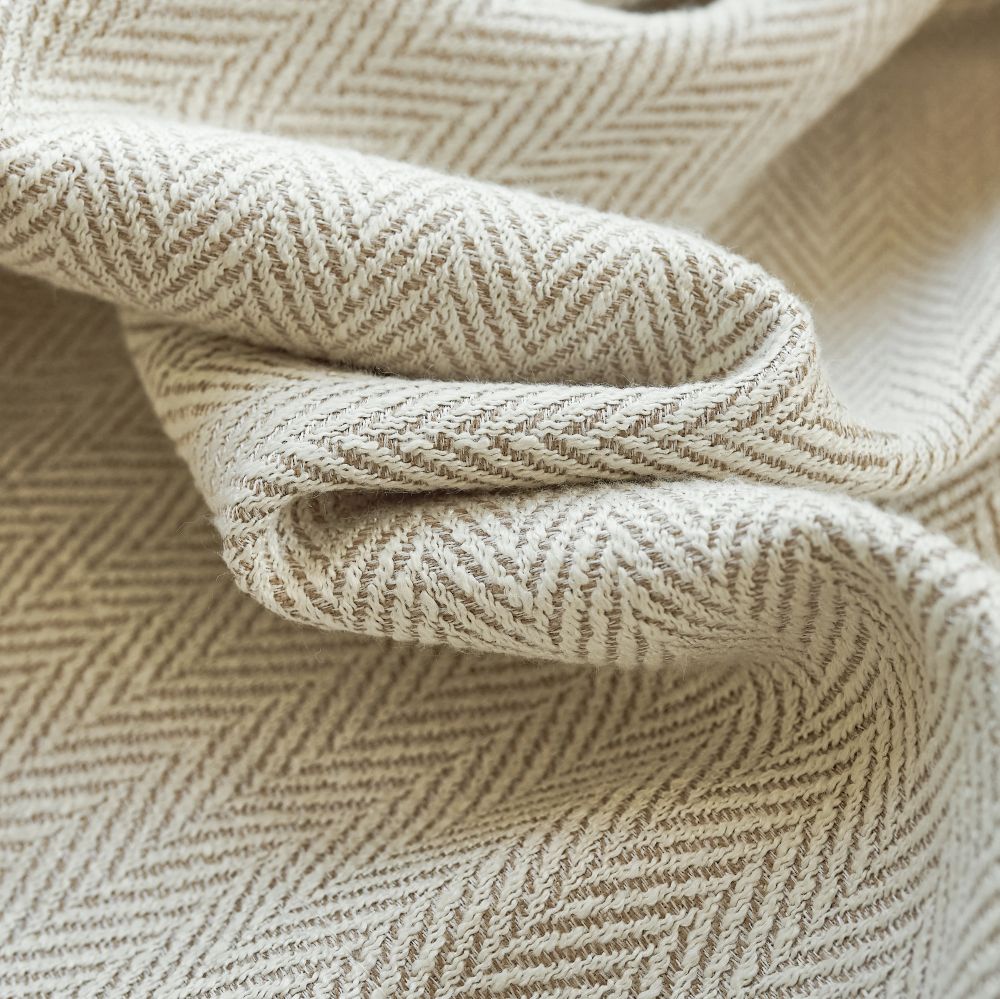 Eli Classic Herringbone Cotton Curtains