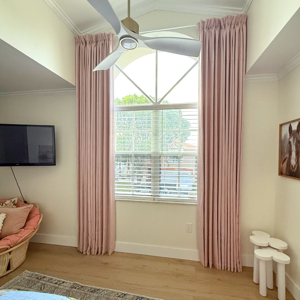 Eli Classic Herringbone Cotton Curtains