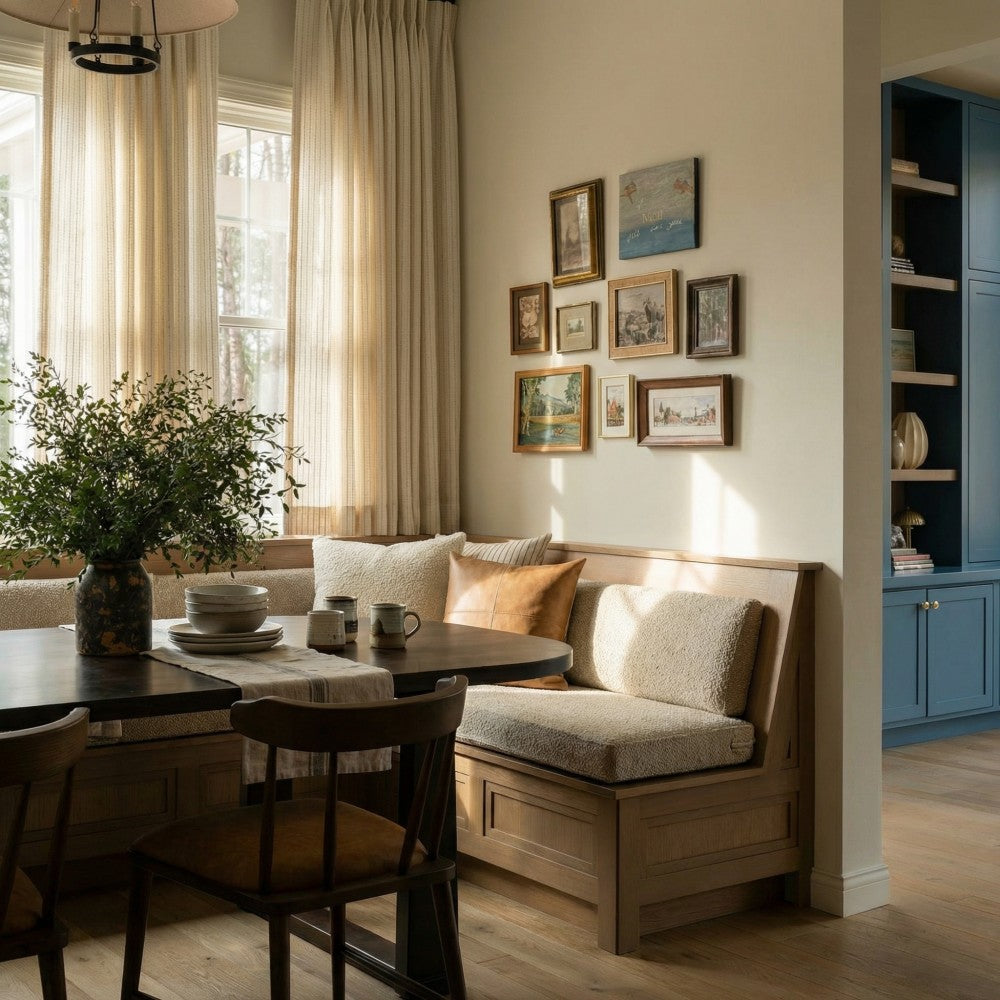 Elio Stripe Woven Textured Linen Curtains