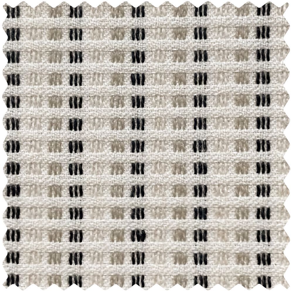 Elio Stripe Woven Textured Linen Curtains