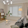 Erika Rustic Style Striped Linen Curtains