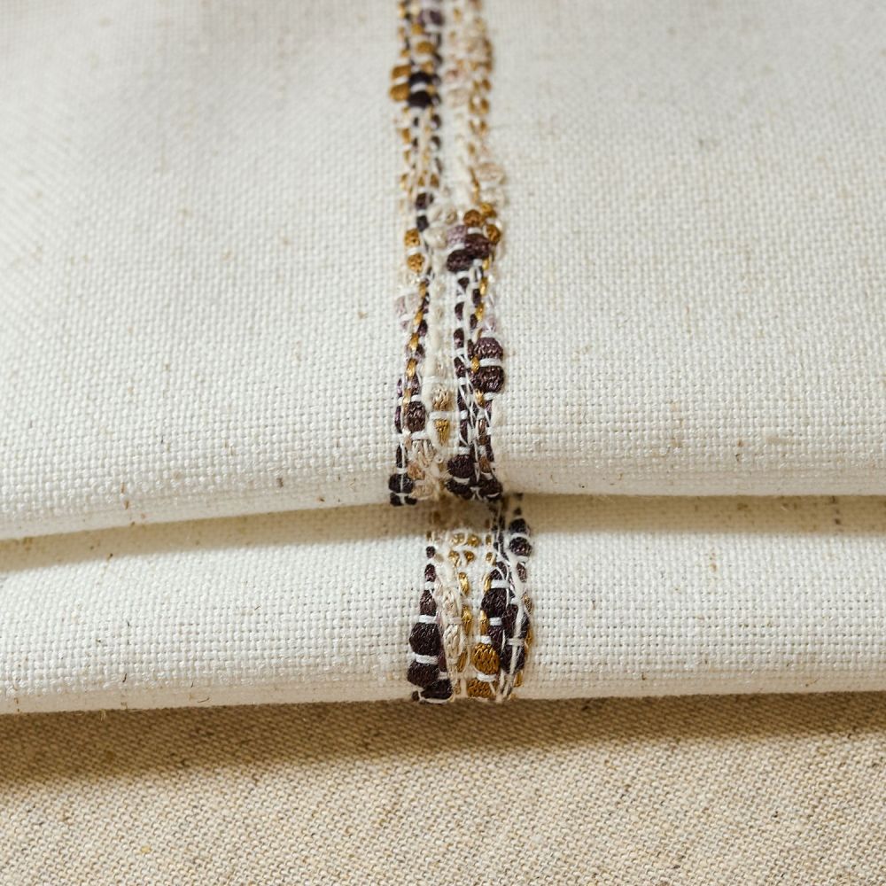 Erika Rustic Style Striped Linen Curtains