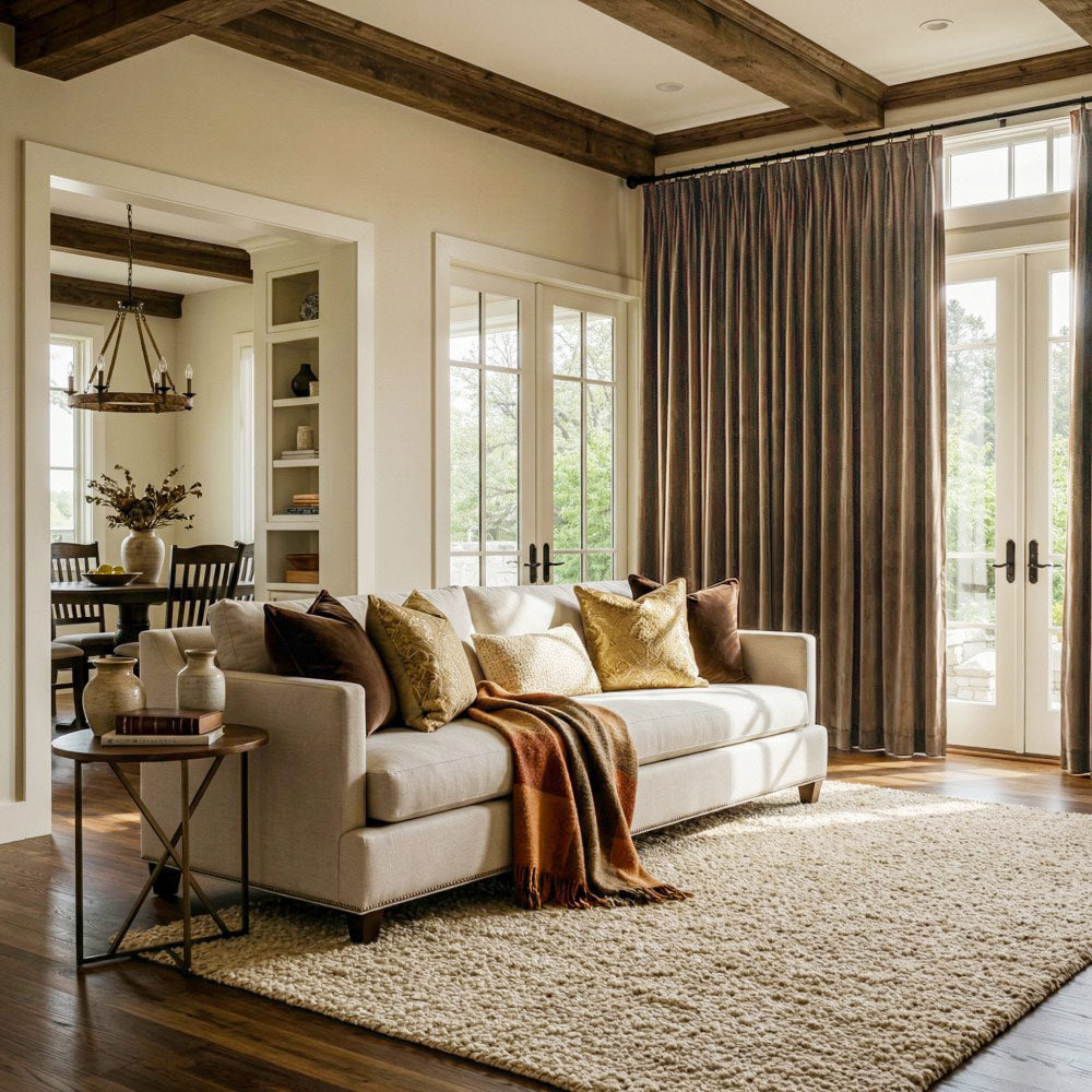 Finley Faux Satin Polyester Curtains