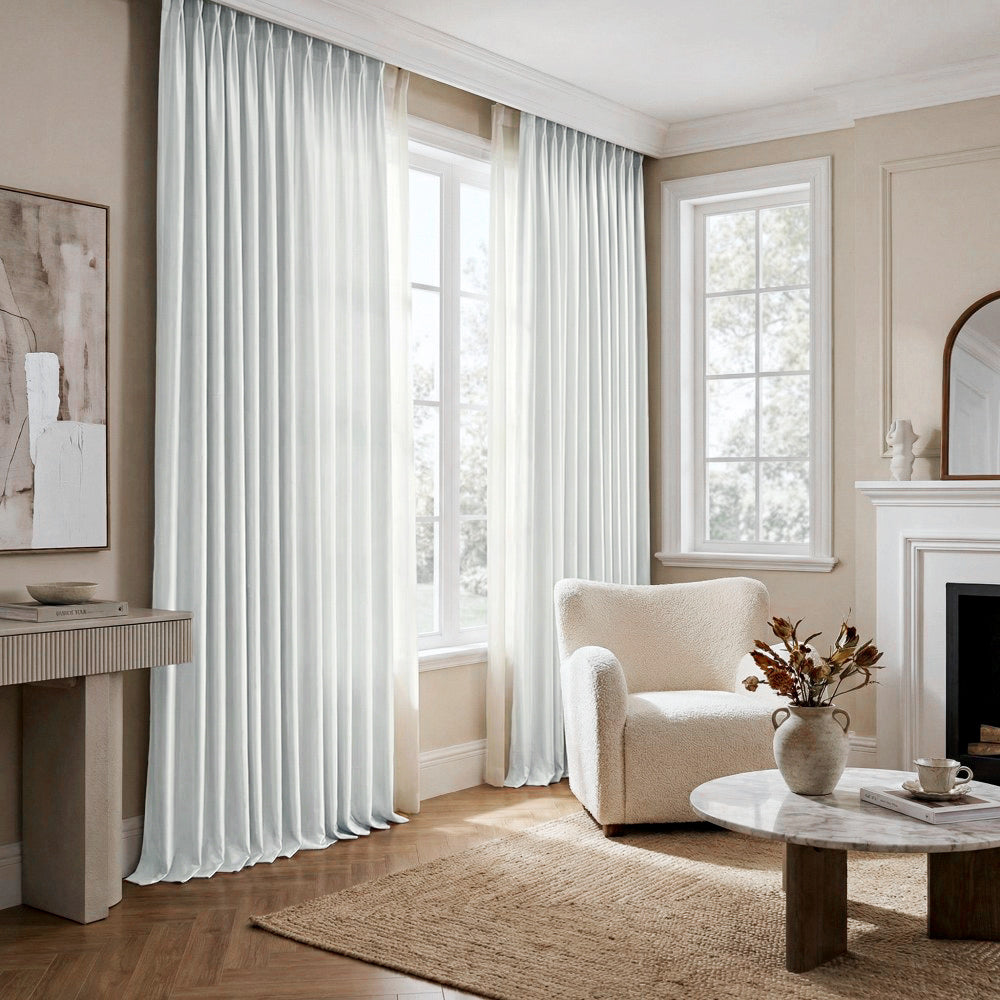 Finley Faux Satin Polyester Curtains