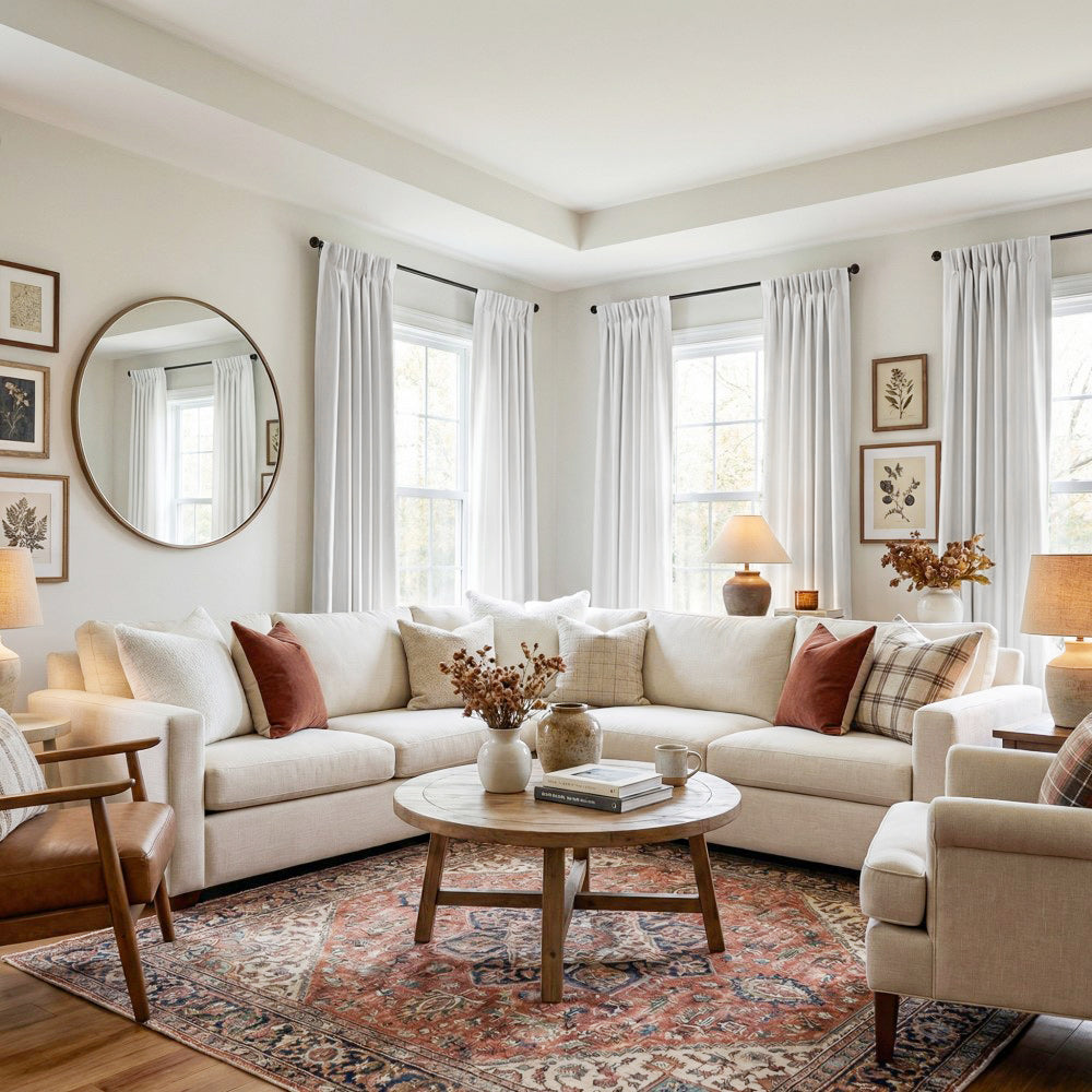 Finley Faux Satin Polyester Curtains