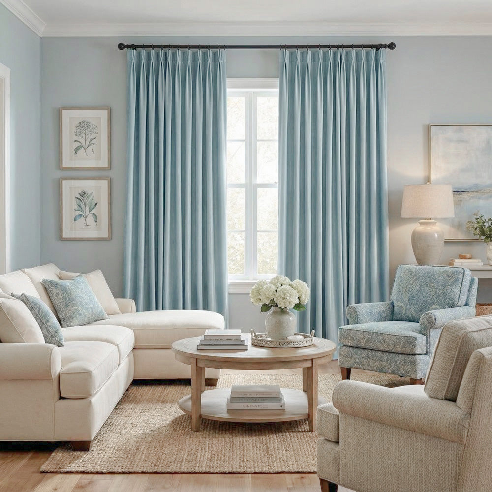 Finley Faux Satin Polyester Curtains