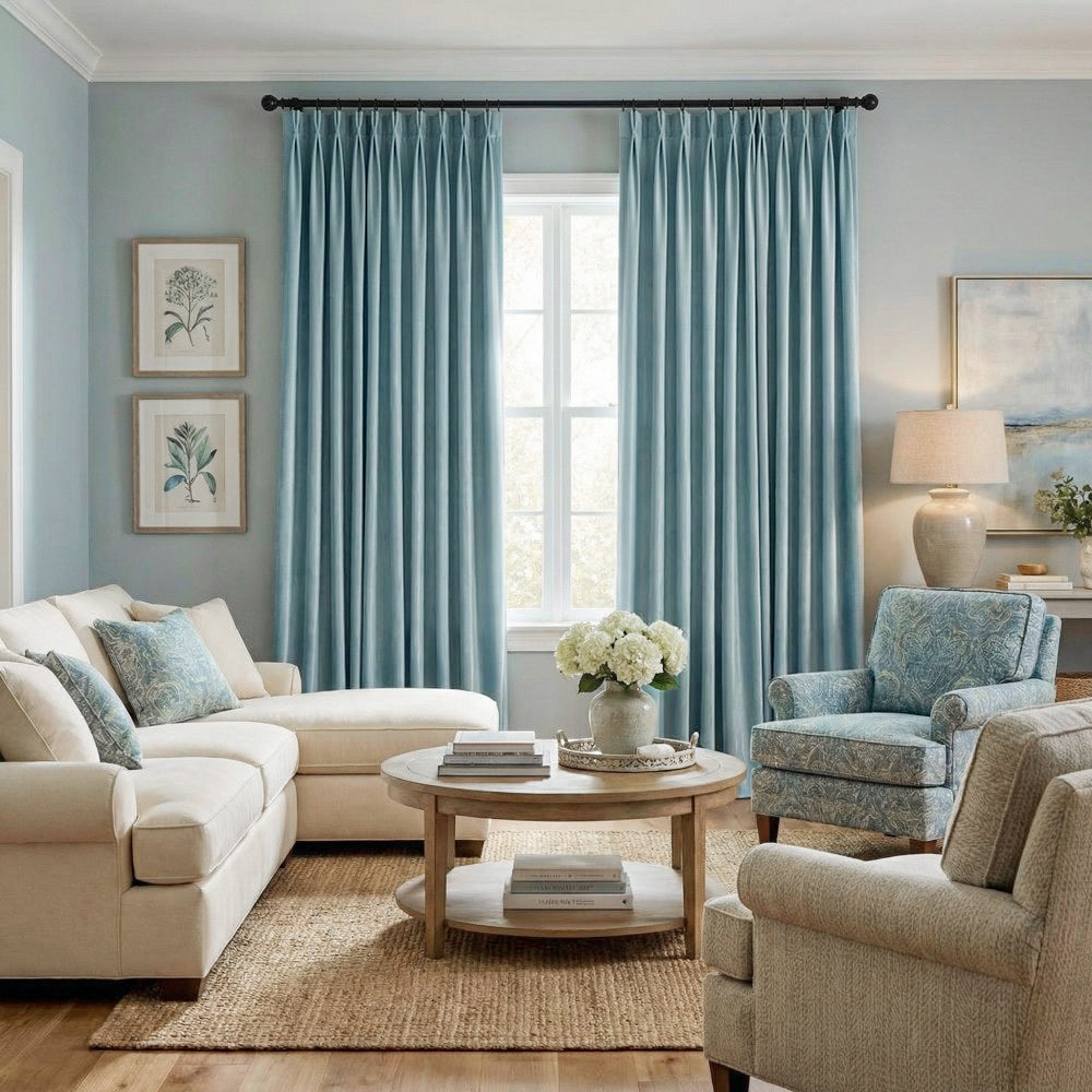 Finley Faux Satin Polyester Curtains