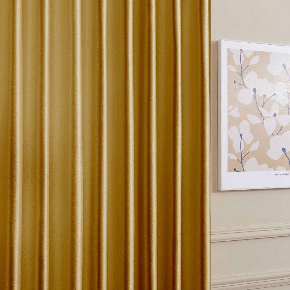 Finley Faux Satin Polyester Curtains