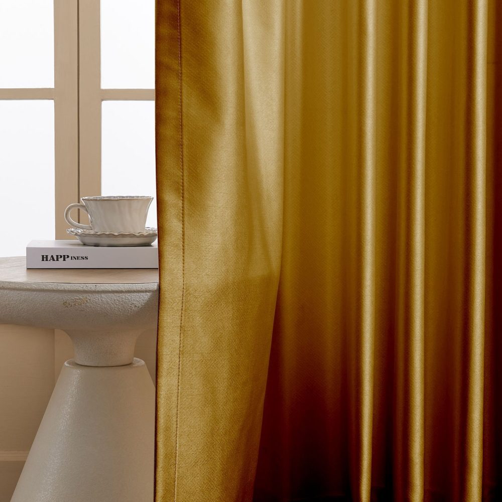 Finley Faux Satin Polyester Curtains