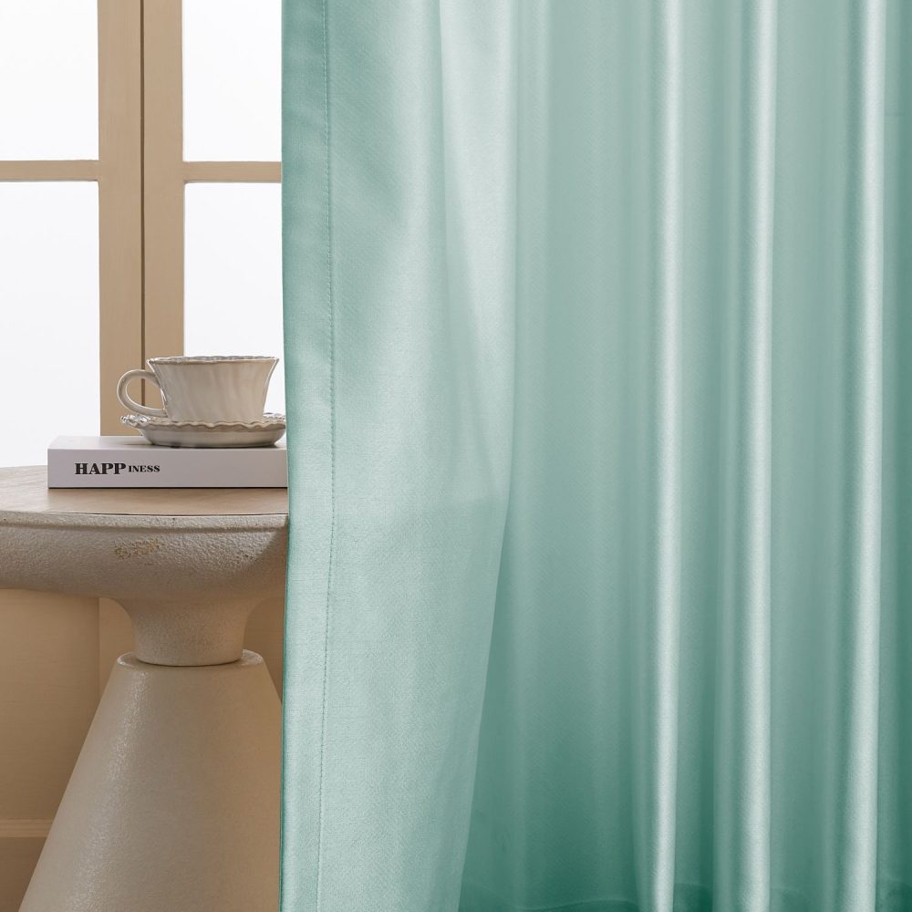 Finley Faux Satin Polyester Curtains