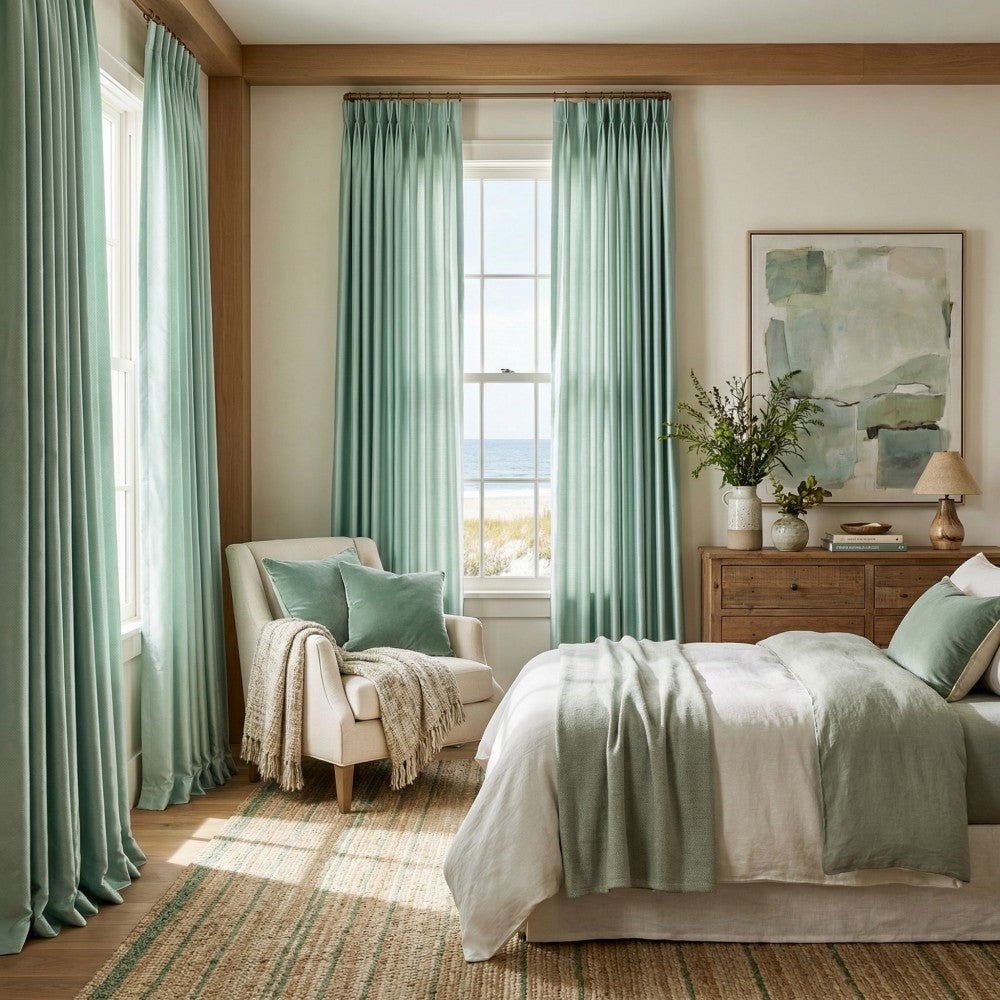 Finley Faux Satin Polyester Curtains