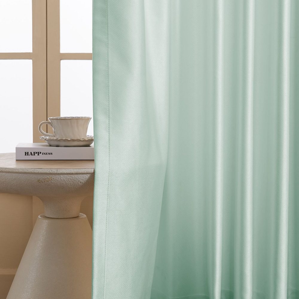 Finley Faux Satin Polyester Curtains