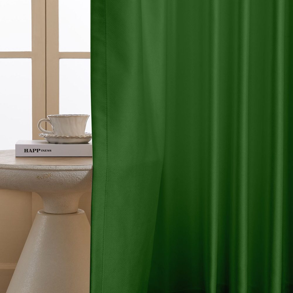 Finley Faux Satin Polyester Curtains