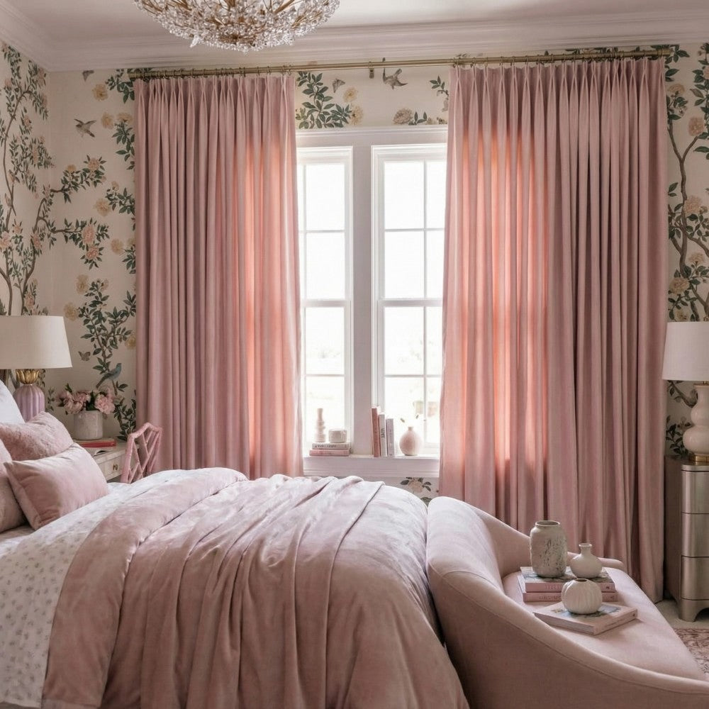 Finley Faux Satin Polyester Curtains