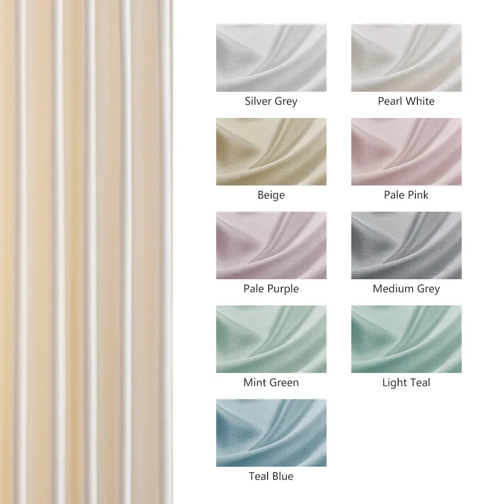 Finley Faux Satin Polyester Curtains