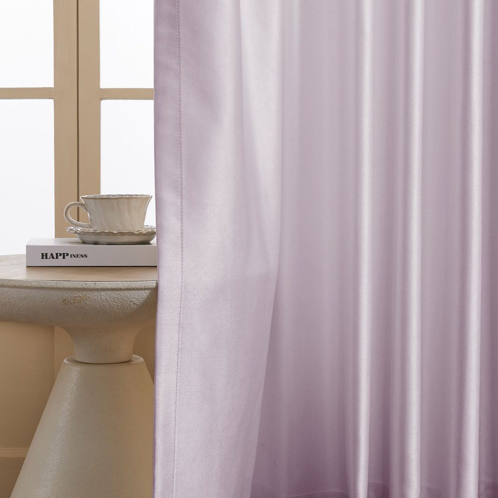 Finley Faux Satin Polyester Curtains