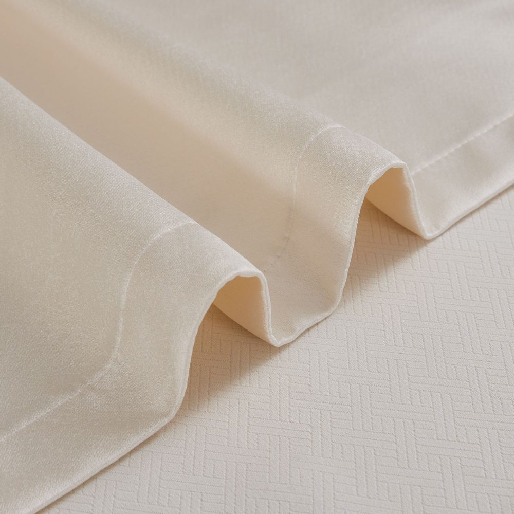 Finley Faux Satin Polyester Curtains