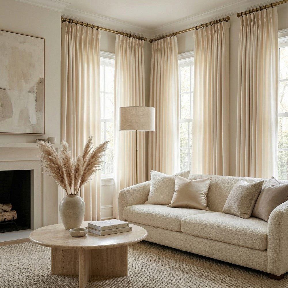 Finley Faux Satin Polyester Curtains