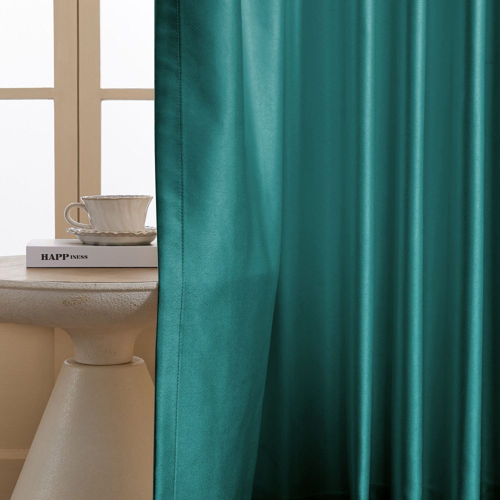 Finley Faux Satin Polyester Curtains