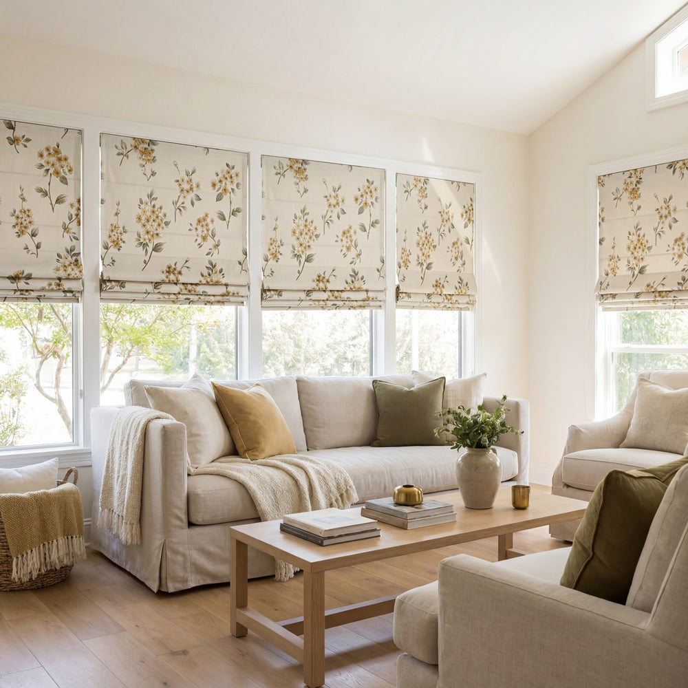 Florence Cherry Blossom Roman Shade