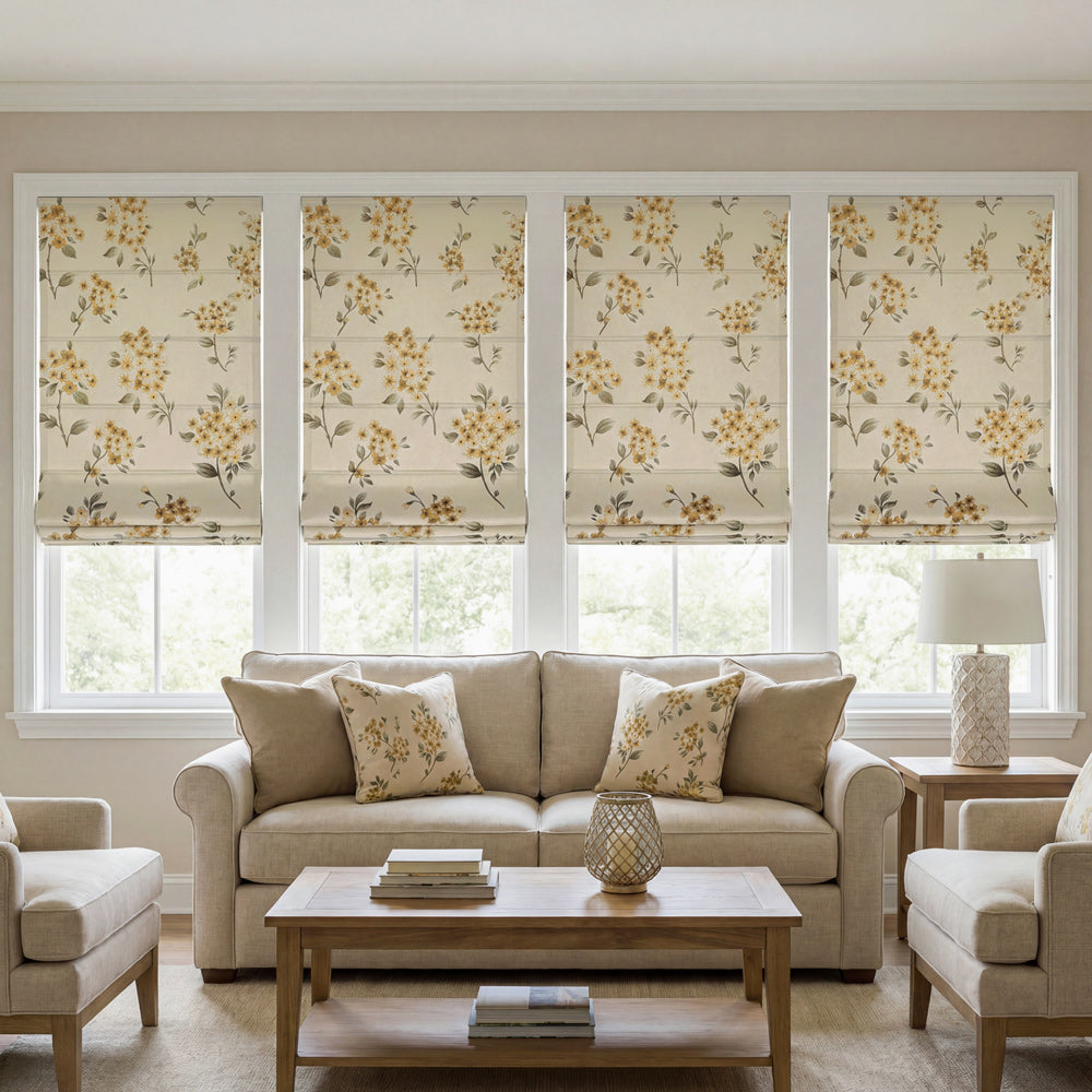 Florence Cherry Blossom Roman Shade