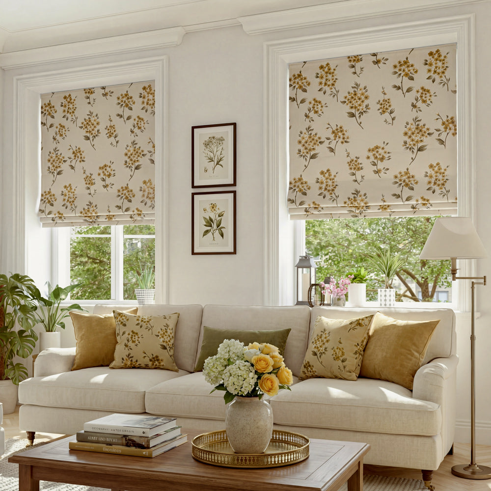 Florence Cherry Blossom Roman Shade