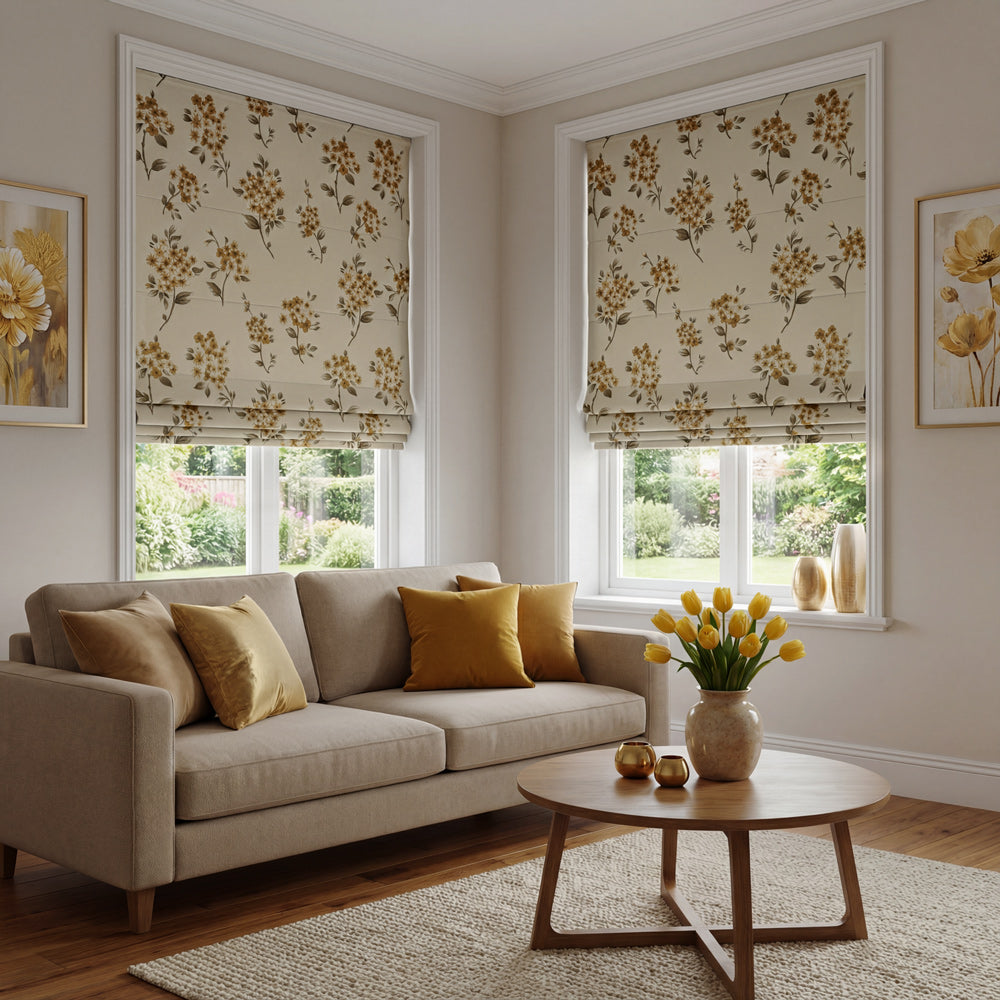 Florence Cherry Blossom Roman Shade