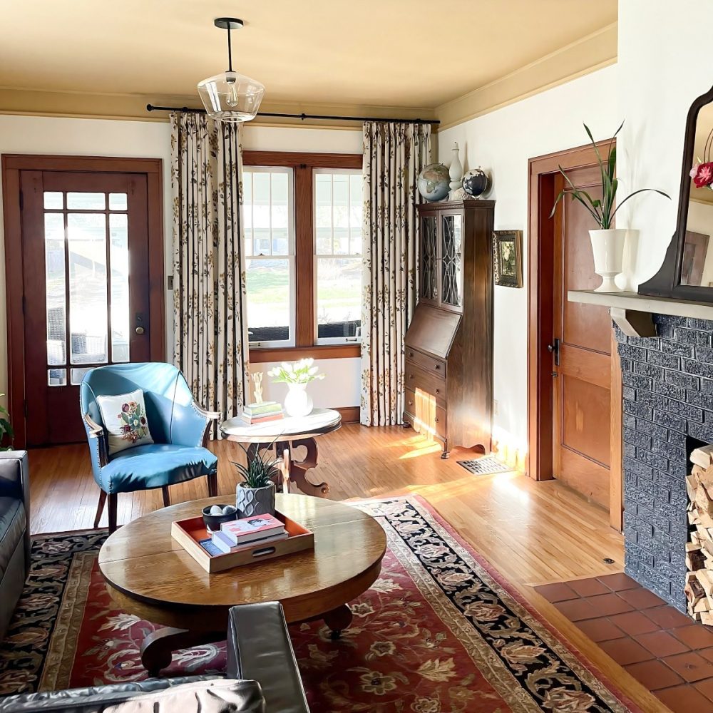 Florence Cherry Floral Room Darkening Curtains