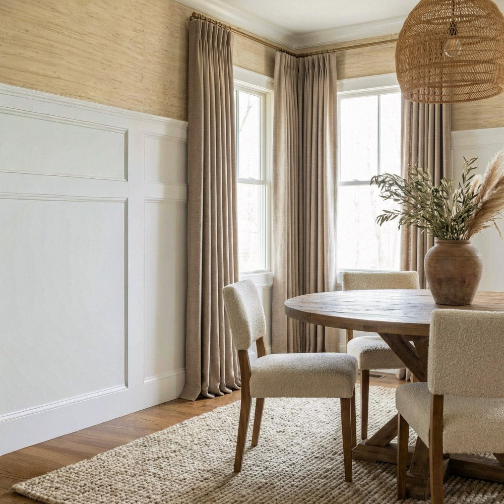 Gabriel 100% Blackout Linen Thermal Curtains