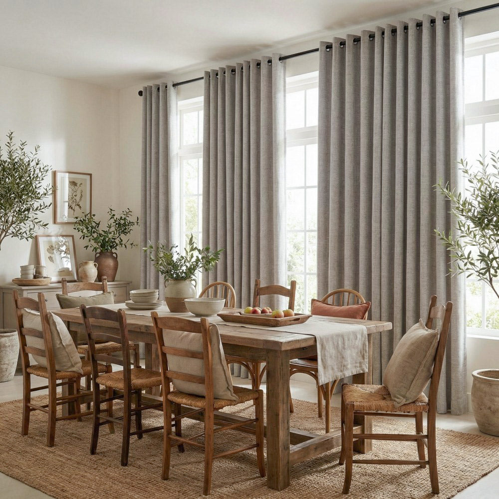 Gabriel 100% Blackout Linen Thermal Curtains