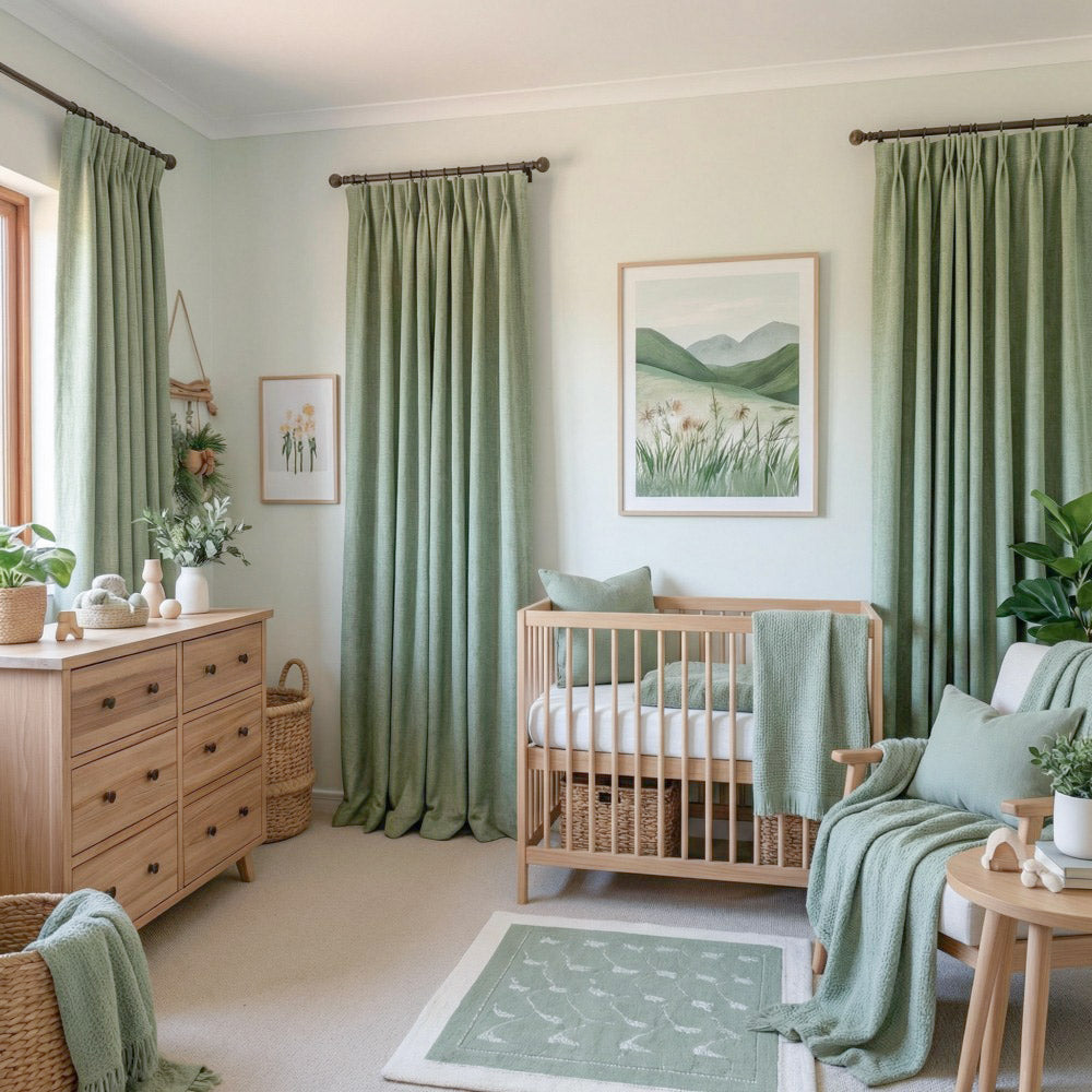 Gabriel 100% Blackout Linen Thermal Curtains