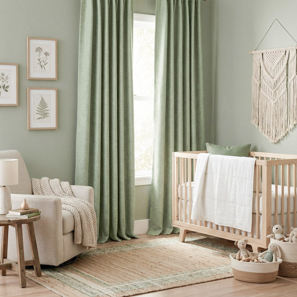 Gabriel 100% Blackout Linen Thermal Curtains