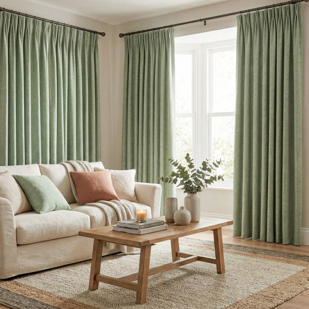 Gabriel 100% Blackout Linen Thermal Curtains