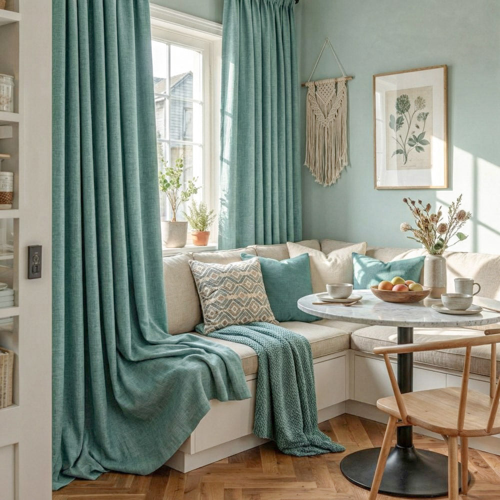 Gabriel 100% Blackout Linen Thermal Curtains