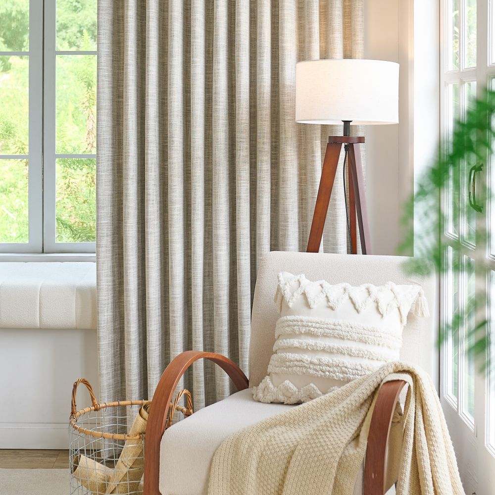 Gabriel 100% Blackout Linen Thermal Curtains