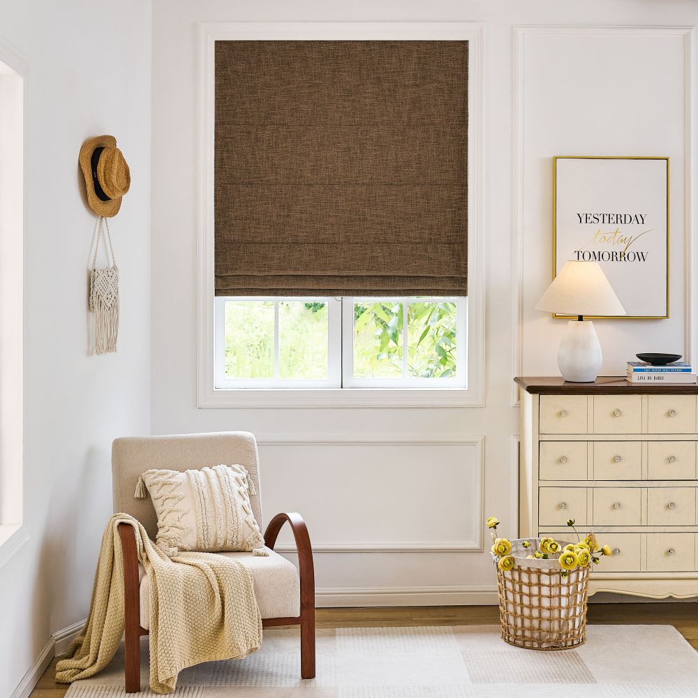 Gabriel Linen Blackout Roman Shade