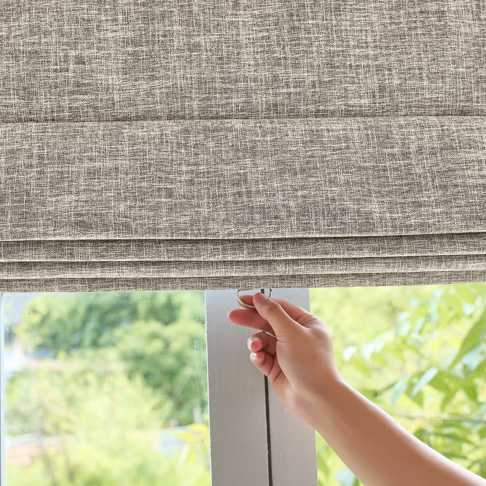Gabriel Linen Blackout Roman Shade
