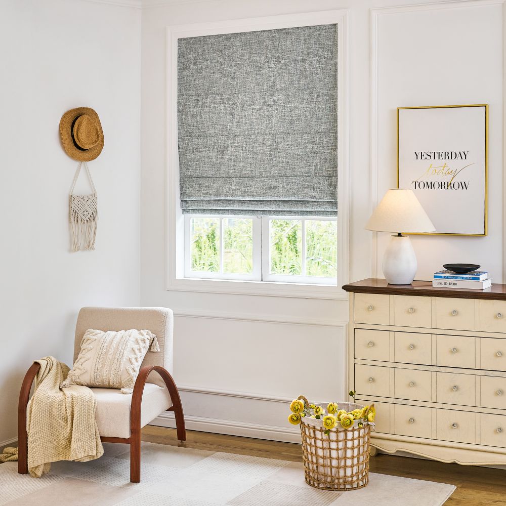 Gabriel Linen Blackout Roman Shade