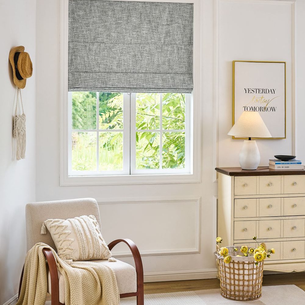Gabriel Linen Blackout Roman Shade