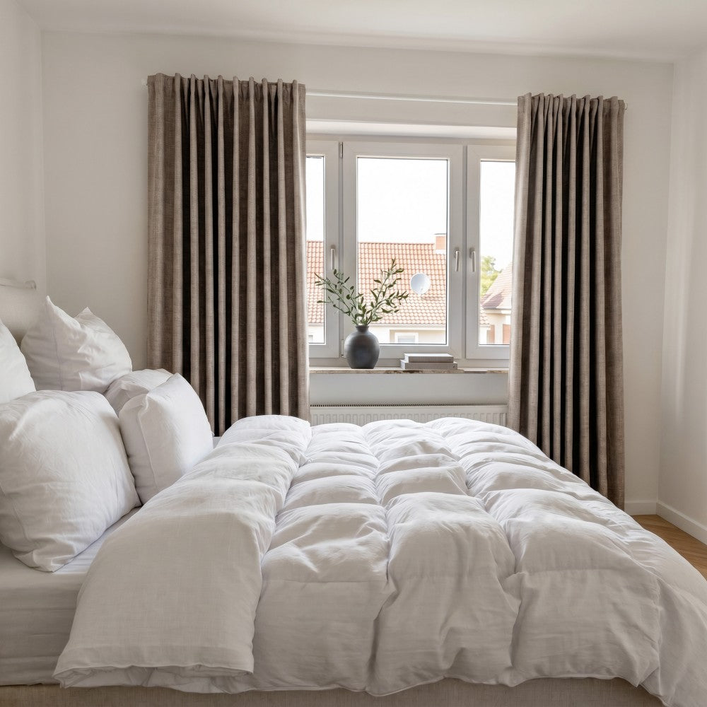 Gabriel 100% Blackout Linen Thermal Curtains