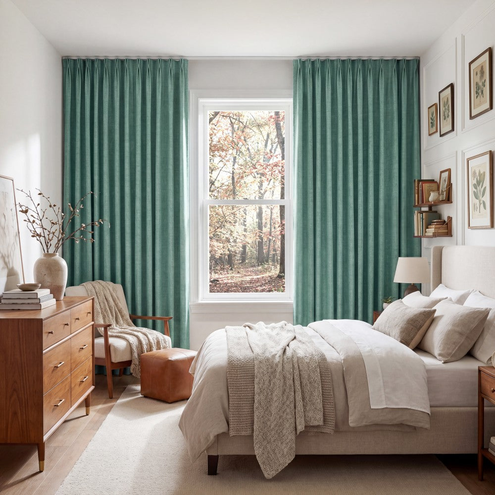 Gabriel 100% Blackout Linen Thermal Curtains
