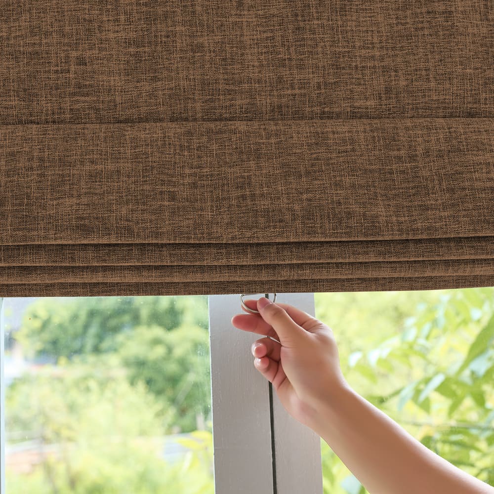 Gabriel Linen Blackout Roman Shade