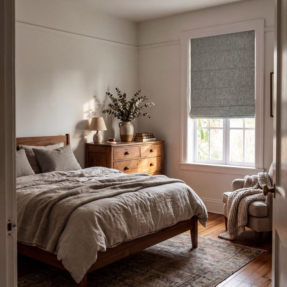 Gabriel Linen Blackout Roman Shade