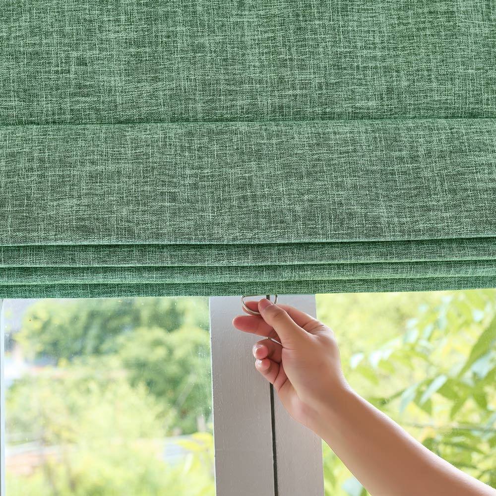 Gabriel Linen Blackout Roman Shade