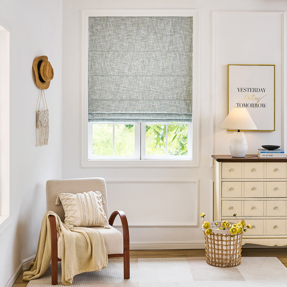 Gabriel Linen Blackout Roman Shade
