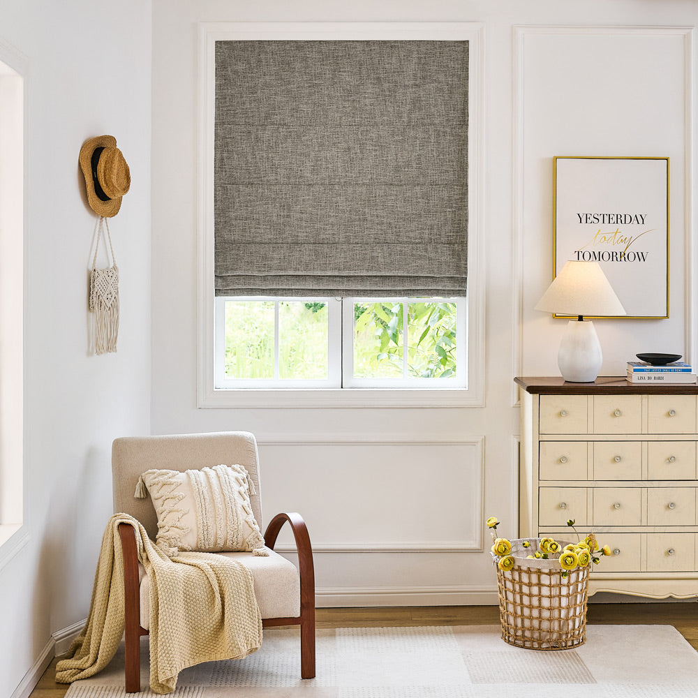 Gabriel Linen Blackout Roman Shade